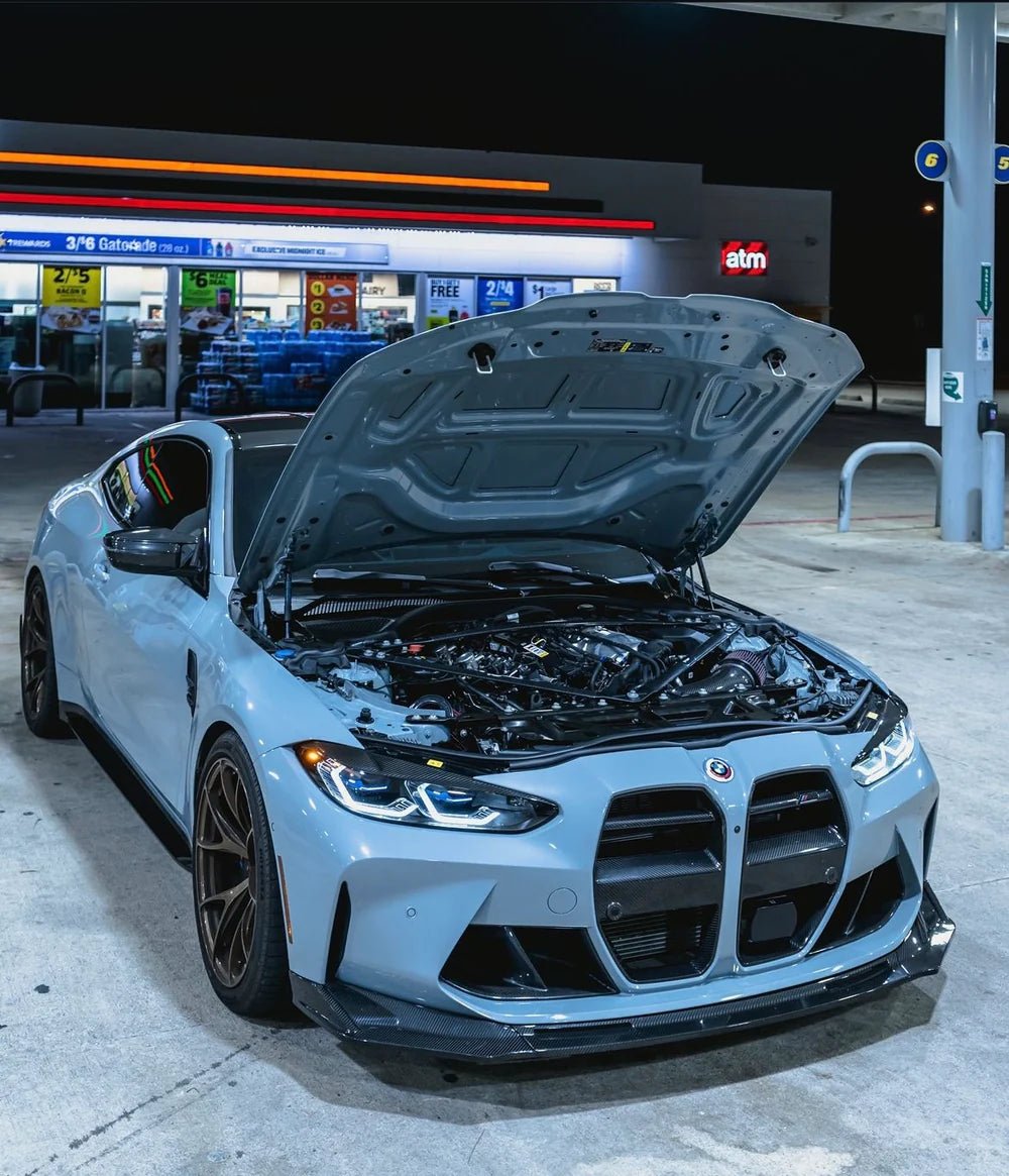 Dry Carbon Fiber V - Style Front Lip - G80 M3 | G82/G83 M4 - Vital Motorsports Center