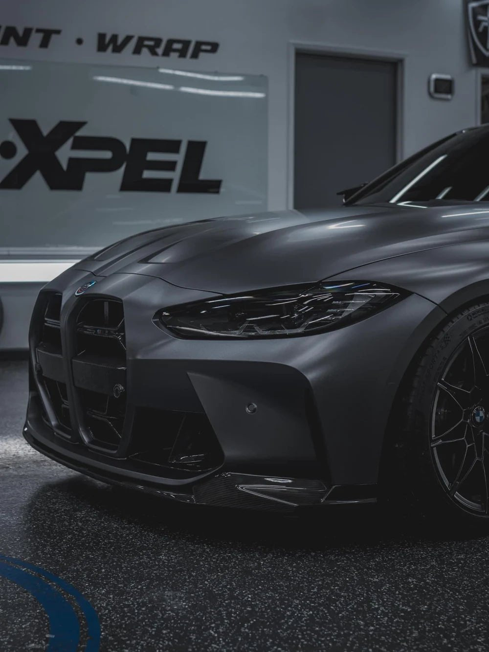 Dry Carbon Fiber V - Style Front Lip - G80 M3 | G82/G83 M4 - Vital Motorsports Center