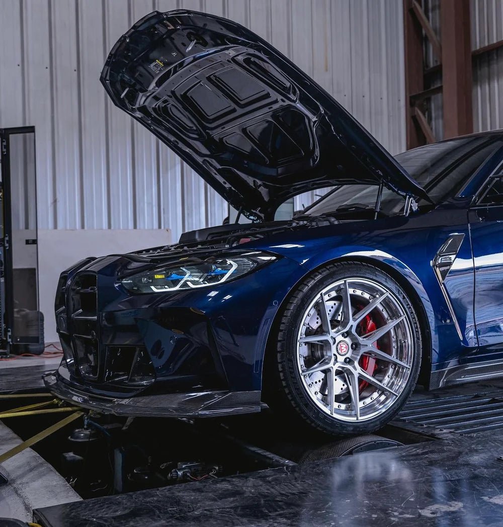 Dry Carbon Fiber V - Style Front Lip - G80 M3 | G82/G83 M4 - Vital Motorsports Center