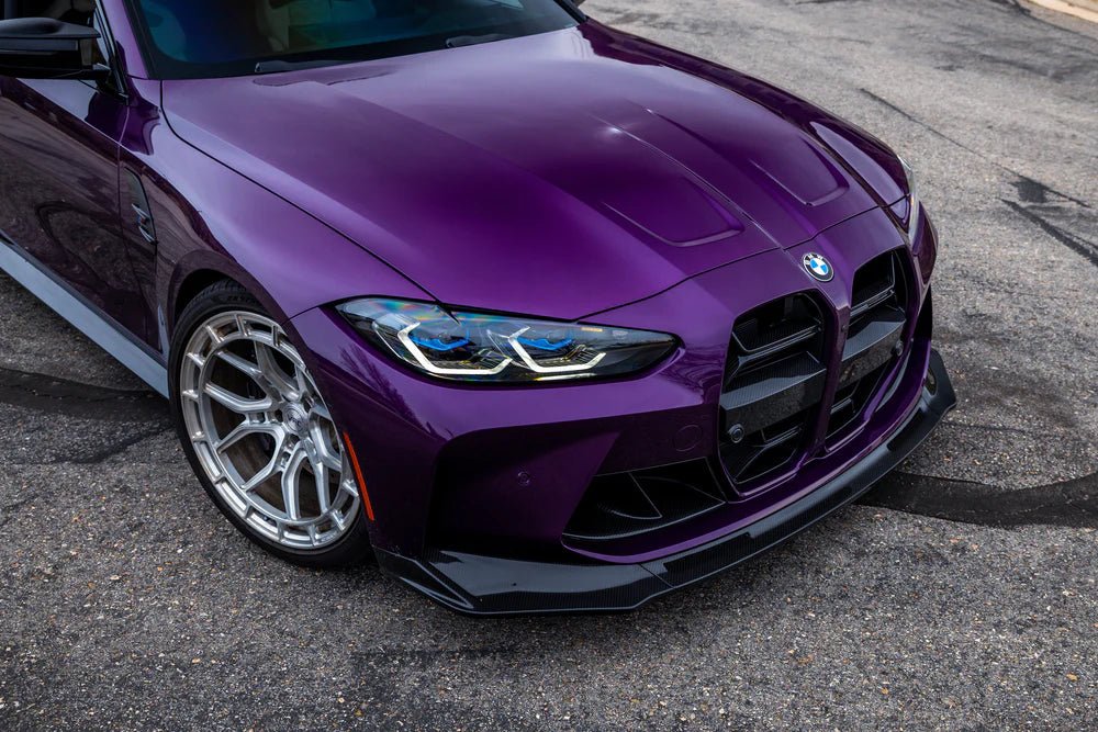 Dry Carbon Fiber V - Style Front Lip - G80 M3 | G82/G83 M4 - Vital Motorsports Center