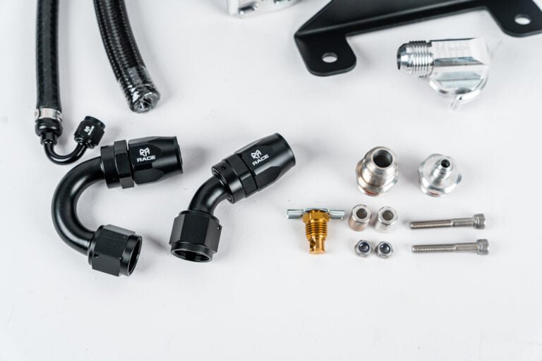A90/A91 Billet Catch Can Kit w/ Fittings and Bracket - Vital Motorsports Center