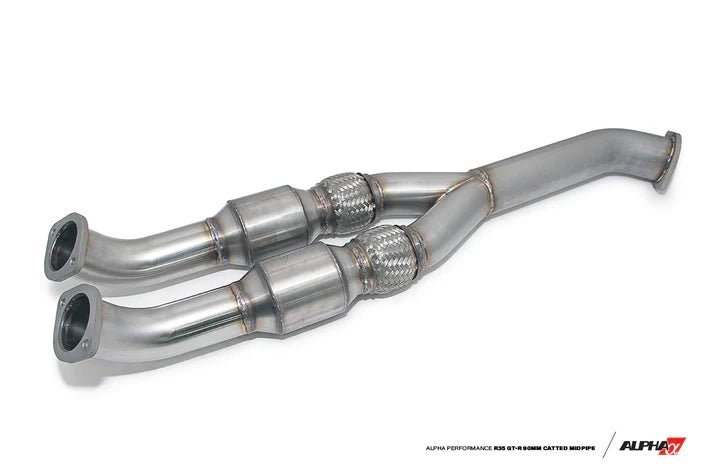 AMS PERFORMANCE R35 GT - R 90MM CATTED MIDPIPE - Vital Motorsports Center