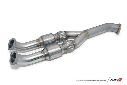 AMS PERFORMANCE R35 GT - R 90MM CATTED MIDPIPE - Vital Motorsports Center