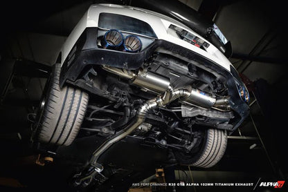 AMS PERFORMANCE R35 GTR ALPHA 102MM TITANIUM EXHAUST - Vital Motorsports Center