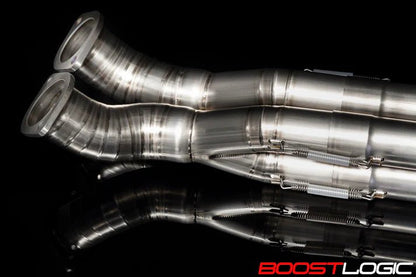 Boost Logic Formula Series Quadzilla Titanium Midpipe Nissan R35 GTR 09+ - Vital Motorsports Center