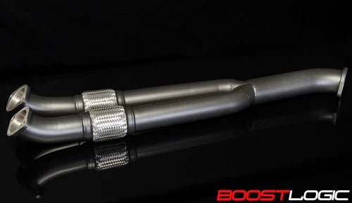 Boost Logic Midpipe (Y - Pipe) Nissan R35 GTR 09+ (Coated) - Vital Motorsports Center