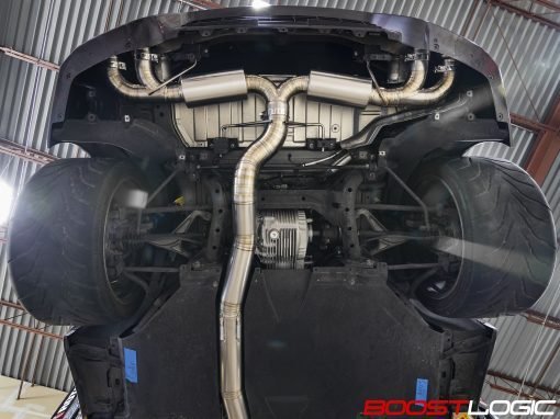 Boost Logic R35 4″ Titanium Exhaust Nissan R35 GTR 09+ - Vital Motorsports Center
