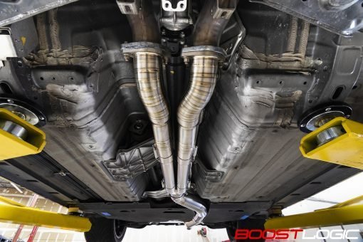 Boost Logic R35 4″ Titanium Exhaust Nissan R35 GTR 09+ - Vital Motorsports Center