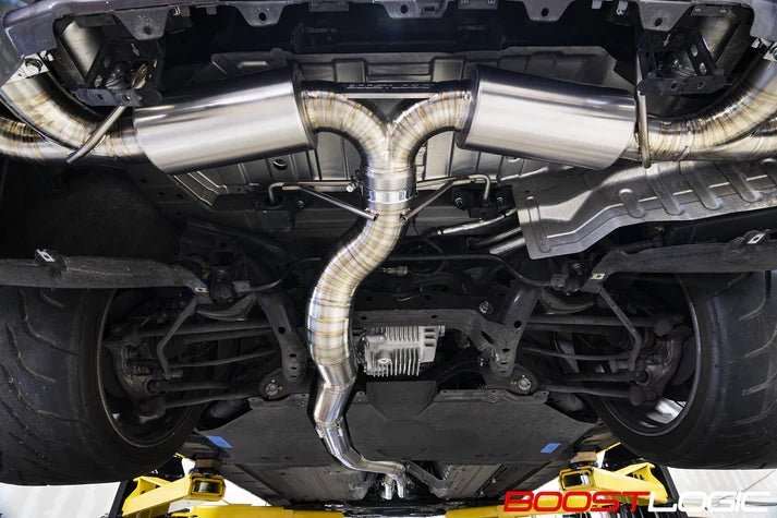 Boost Logic R35 4″ Titanium Exhaust Nissan R35 GTR 09+ - Vital Motorsports Center