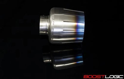 Boost Logic R35 F16 Titanium Exhaust Tip Set Nissan R35 GTR 09+ - Vital Motorsports Center