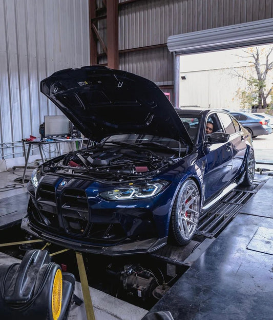 Dry Carbon Fiber V - Style Front Lip - G80 M3 | G82/G83 M4 - Vital Motorsports Center