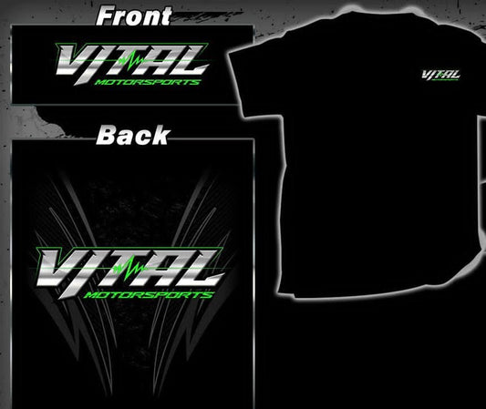 Vital Motorsports Black T-shirt - Vital Motorsports Center
